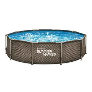 בריכת ראטן עגולה Summer Waves סאמר 305X76 בריכת ראטן עגולה Summer Waves סאמר 305X76