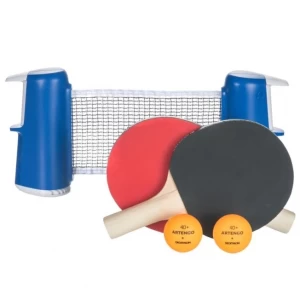 Набор регулируемых сеток для настольного тенниса, пара ракеток и мячей Etn43.