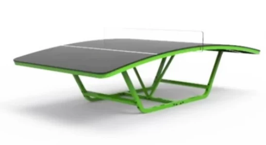 שולחן טניס רגל מעוקל קבוע TIK TAK תוצרת PACIFIX